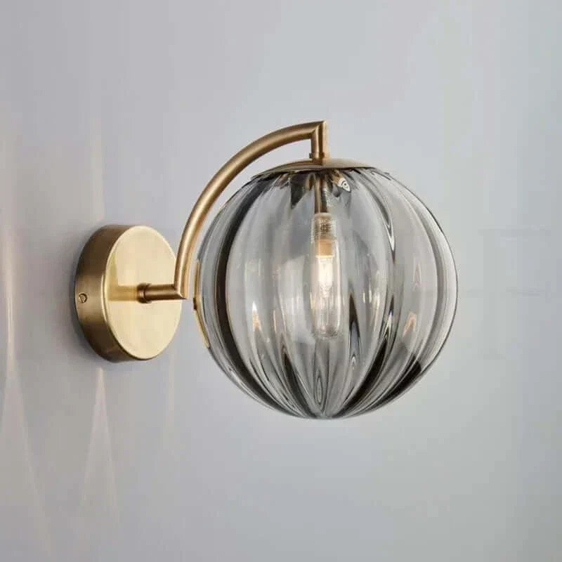 Vibrant Glass Contemporary Wall Light - Cofik