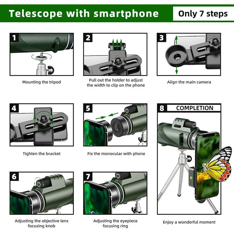 Compact High Definition Monocular Telescope