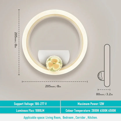 Stylish LED Wall Light - Versatile 3 Color Adjustable Lamp