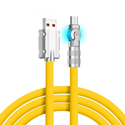 Quick Charge Phone Cable with 360 Rotator