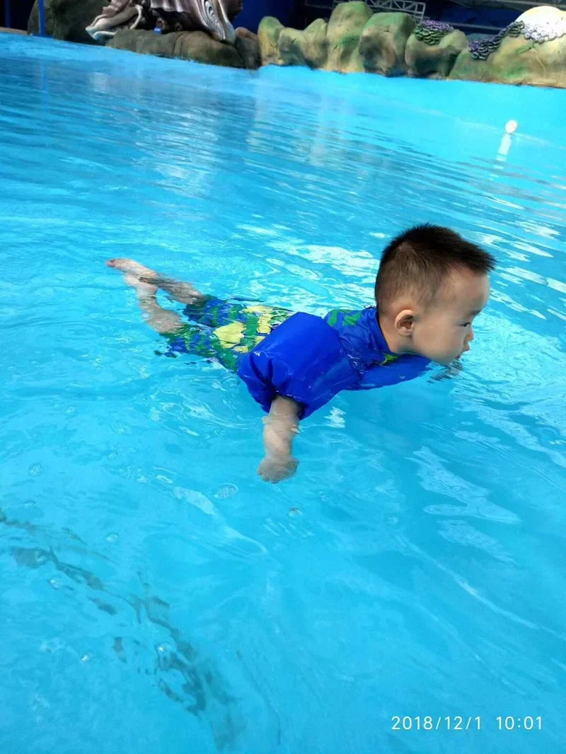Kids Swim Vest with Arm Floats Adjustable Design