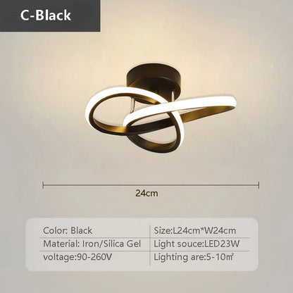 Simple LED Ceiling Lamp - Sleek Linear Light Fixture