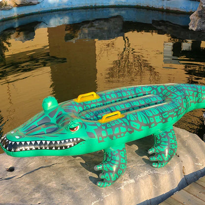 Fun Inflatable Crocodile Pool Float for Kids and Adults
