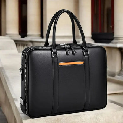 Professional Leather Laptop Crossbody Bag