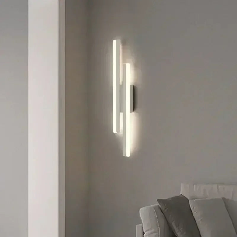 Slim LED Wall Light Fixture for Bedroom and Hallway