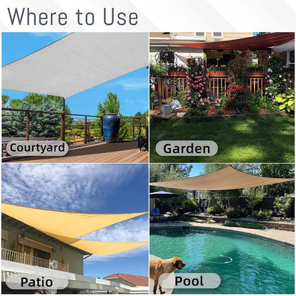 Outdoor Waterproof Sun Shade Sail with UV Resistance