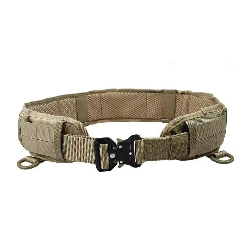 Durable Outdoor Quick Release Web Belt with Silver Buckle