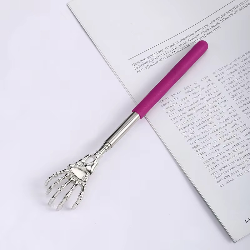 Metal Extendable Back Scratcher and Pet Massager Tool