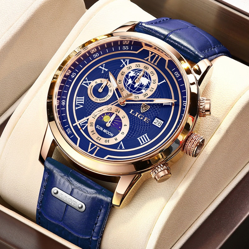 Affordable Leather Chronograph Men's Watch