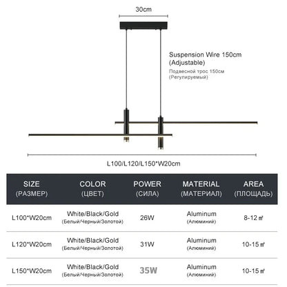Sleek LED Hanging Lights
