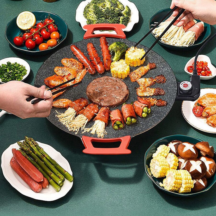 Indoor Electric Smokeless BBQ Grill Plate - Cofik