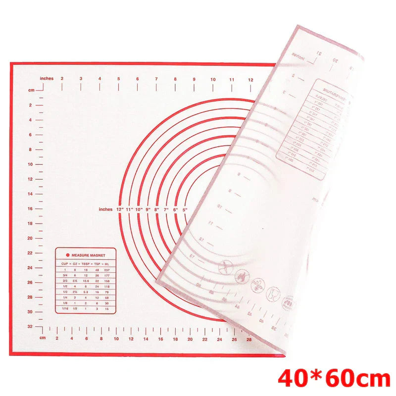 Easy Clean Silicone Baking Mat with Measure Marks