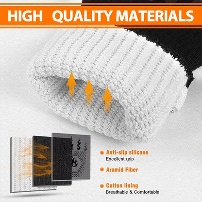 Heat Resistant BBQ Grill Gloves Silicone Non Slip