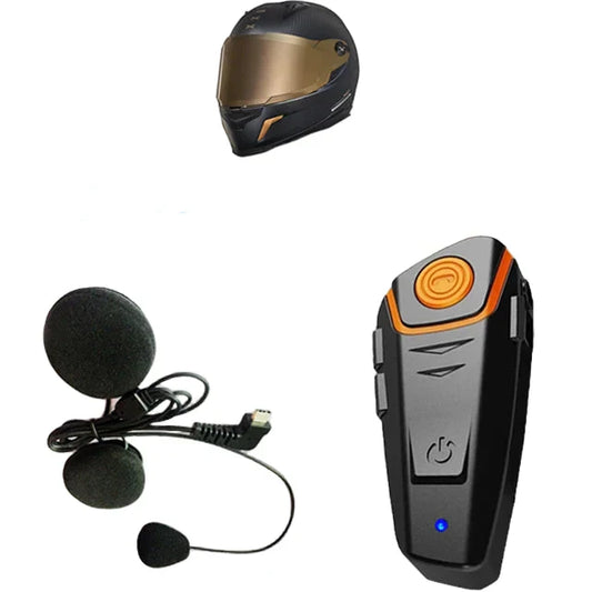 Waterproof Motorsport Intercom with FM & Long Range Bluetooth - Cofik