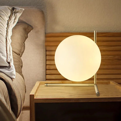Stylish Glass Table Lamp with Soft Light