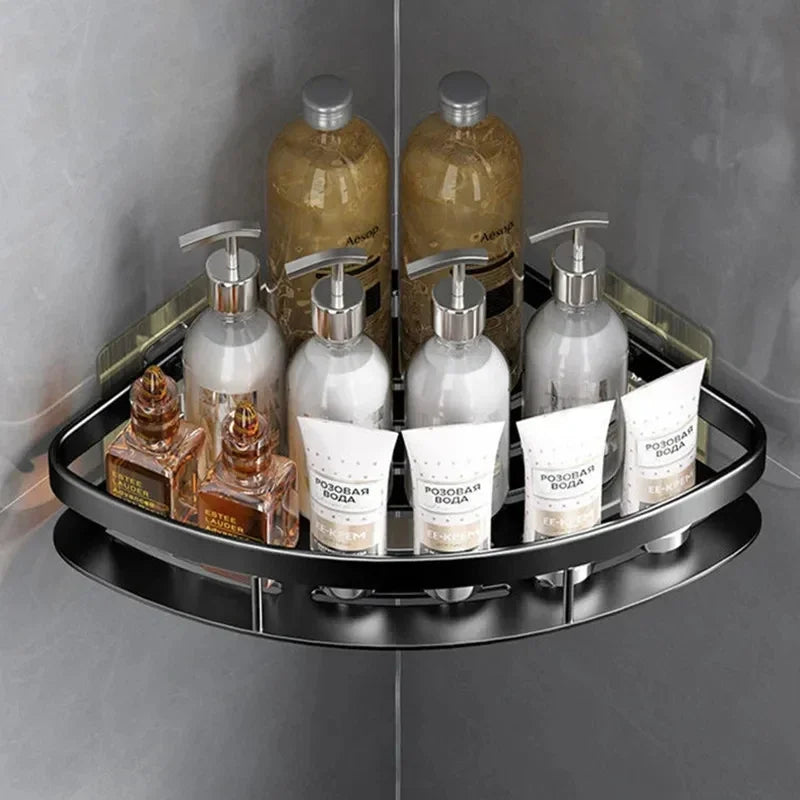 Easy Install Metal Bathroom Corner Shelf