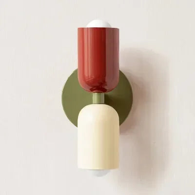 Simple White LED Wall Light Double Heads