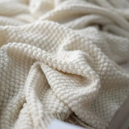 Soft White Throw Blanket