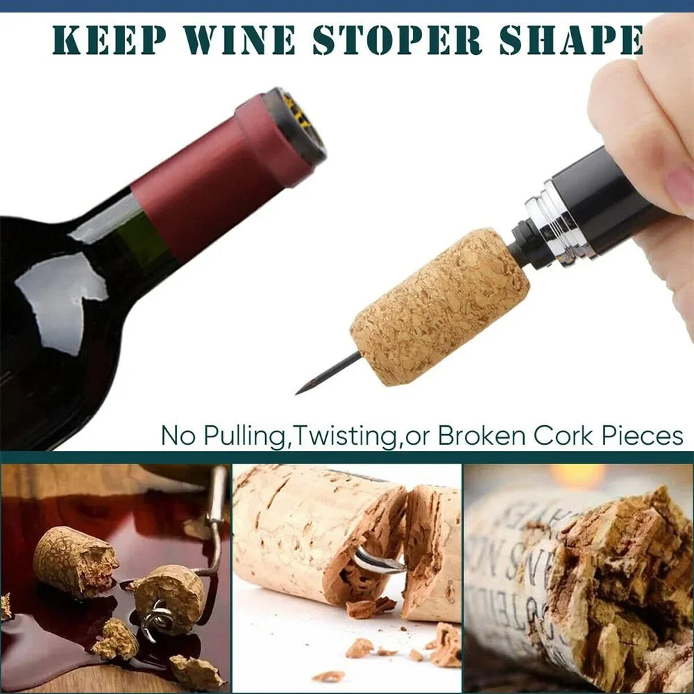 Quick 2-in-1 Wine Opener Air Pump Cork Remover