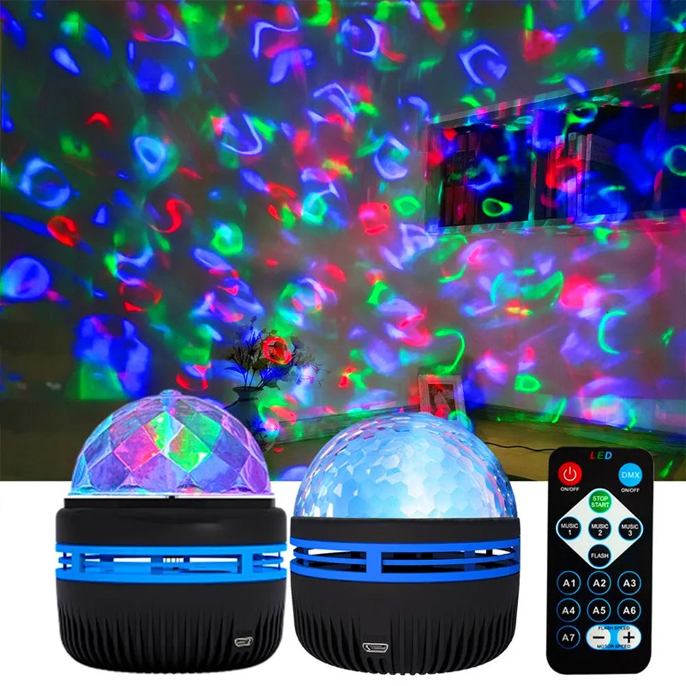 Colorful USB Star Night Light Projector