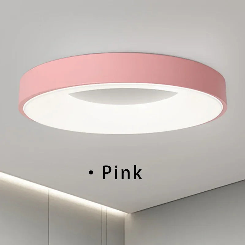 Stylish Round LED Ceiling Lamp with Remote Control