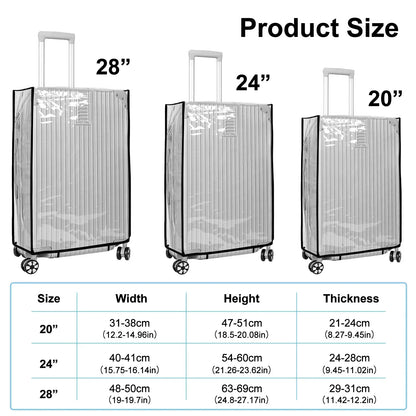 Clear Protective Travel Luggage Cover - Cofik