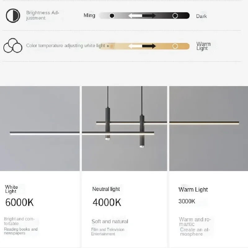 Sleek LED Hanging Lights