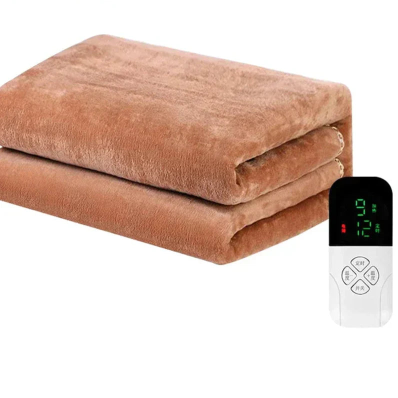 Warm Electric Throw Blanket with Thermostat Control
