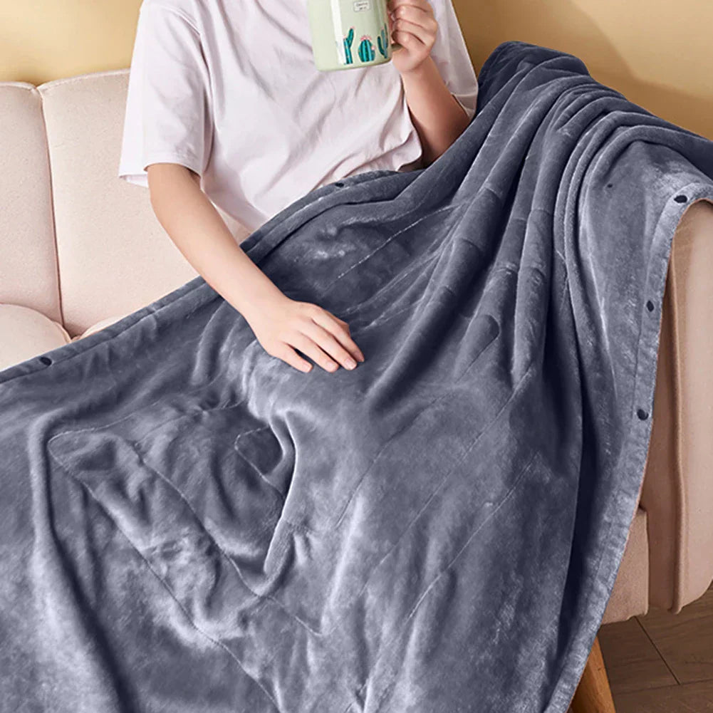 Soft Electric Heated Throw Blanket with 3 Heat Settings - Cofik