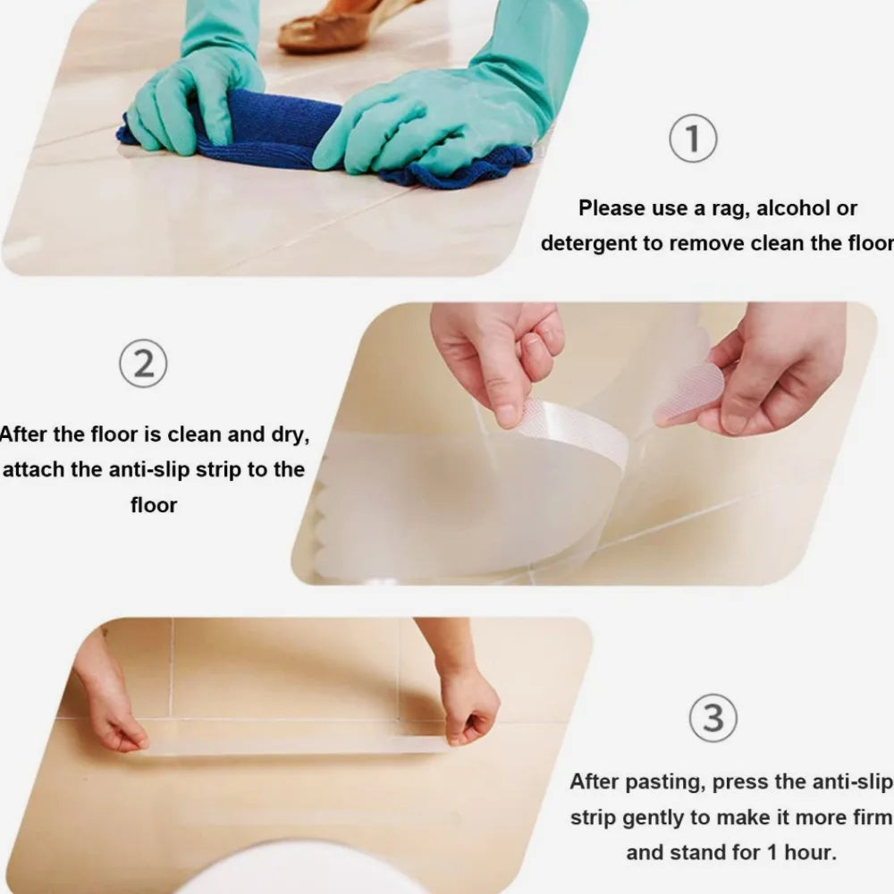 Clear Non Slip Floor Strips