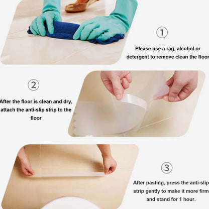Clear Non Slip Floor Strips