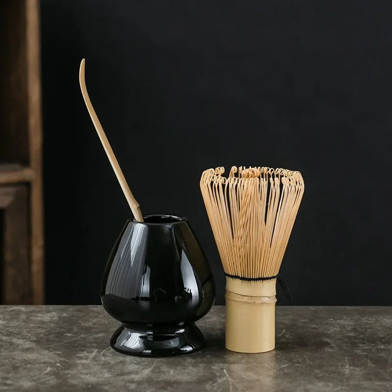 Natural Green Tea Set Ceramic Bamboo Style