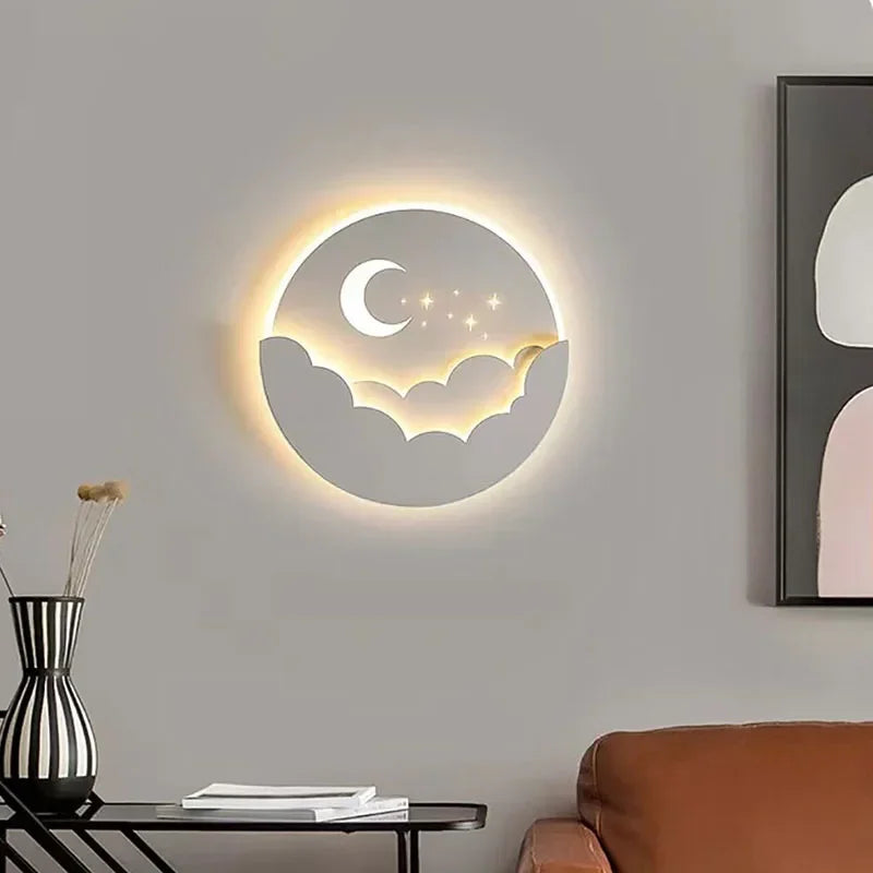 Celestial Glow LED Bedroom Wall Lamp