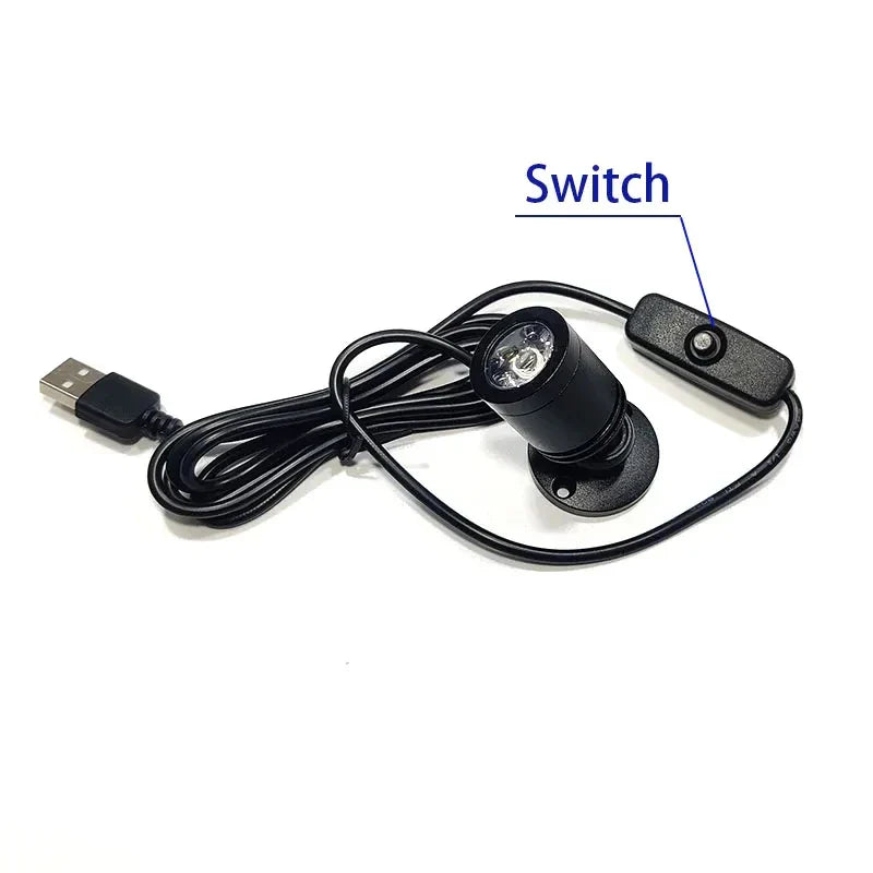 Compact LED Display Lamp, Adjustable Warm White Spotlight