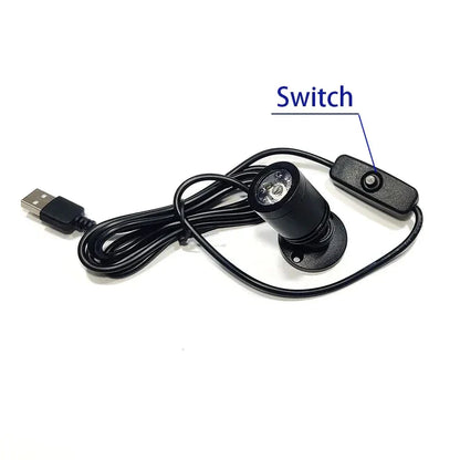 Compact LED Display Lamp, Adjustable Warm White Spotlight