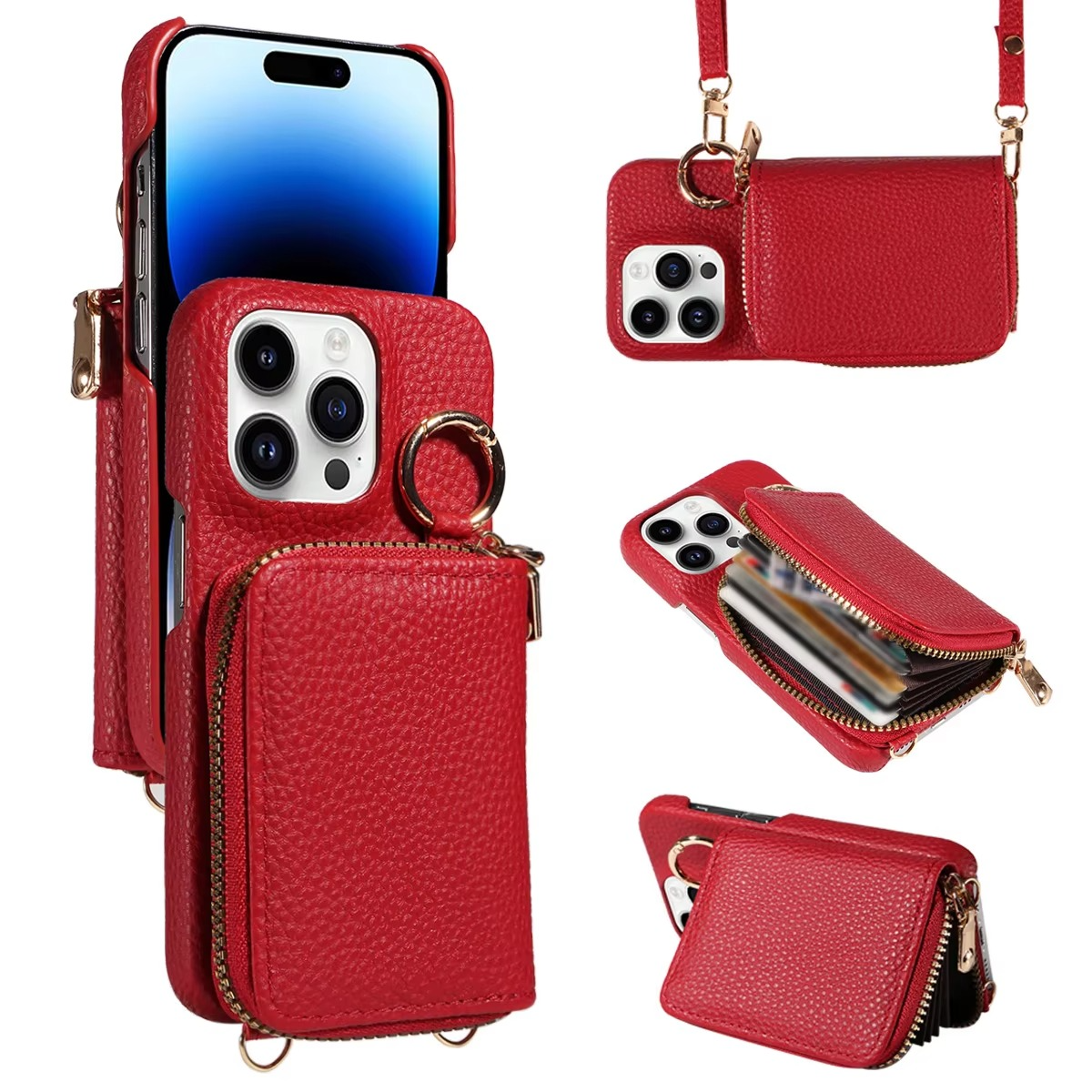 Durable Leather iPhone Case with Magnetic Protection