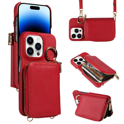 Durable Leather iPhone Case with Magnetic Protection