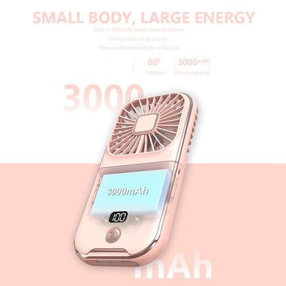 Compact Rechargeable Phone Cooling Fan Stand