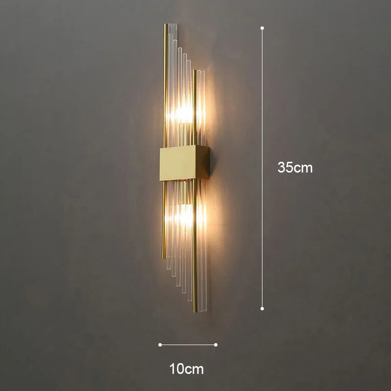 Luxury Golden LED Indoor Wall Lamp