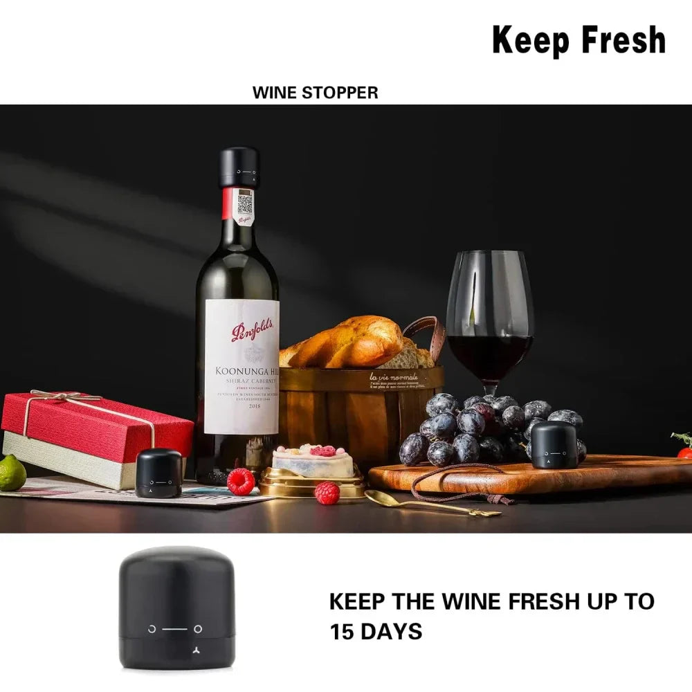 Quick 2-in-1 Wine Opener Air Pump Cork Remover