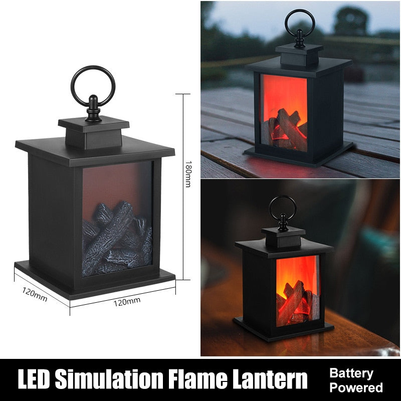 Compact Outdoor Tabletop Fire Pit Lamp