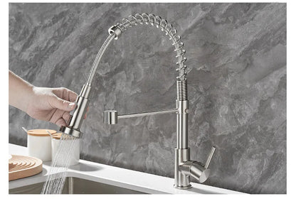 Premium Double Handle Kitchen Faucet