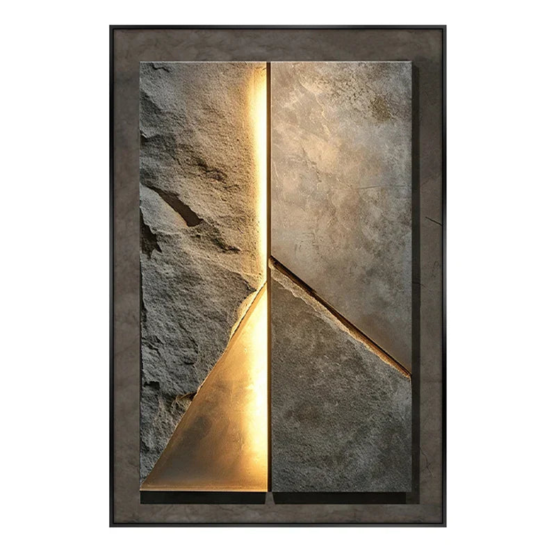 Stylish Stone Effect LED Wall Light