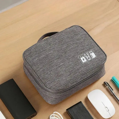 Travel Cable Organizer Bag Waterproof Accessory Pouch