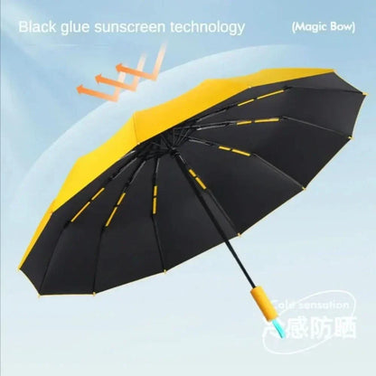 Compact Rainproof Folding Umbrella