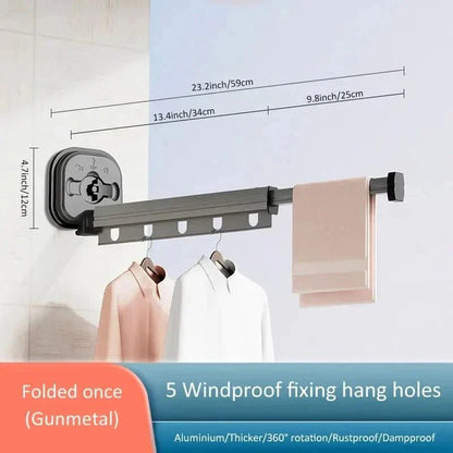 Compact Wall Mount Dryer - Foldable Space Saver