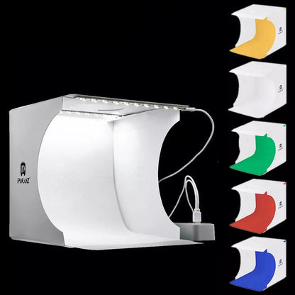 Compact Portable LED Photo Studio Kit