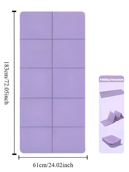 Flexible Foldable Yoga Mat Non Slip Eco Friendly
