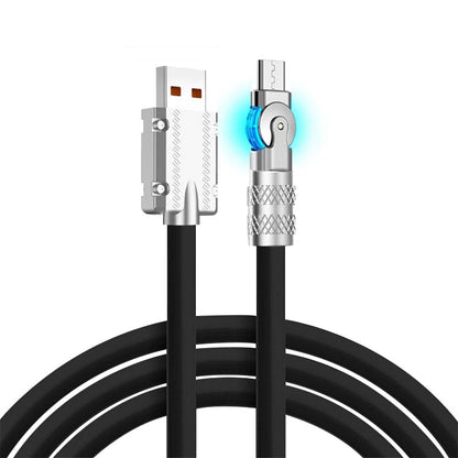 Quick Charge Phone Cable with 360 Rotator