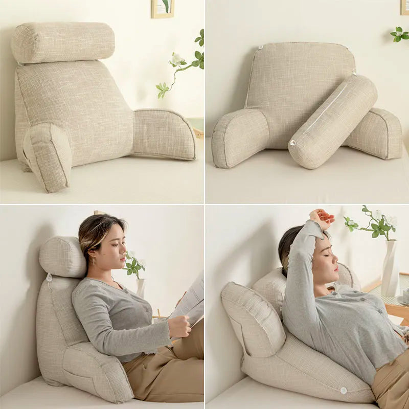 Comfortable Back Support Pillow with Arms